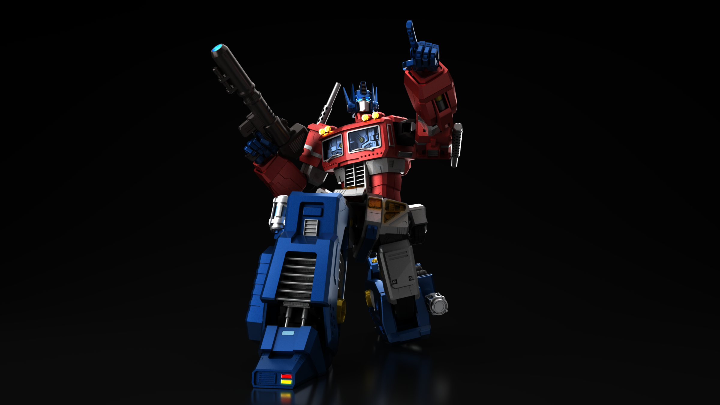 Optimus model kit Kneel